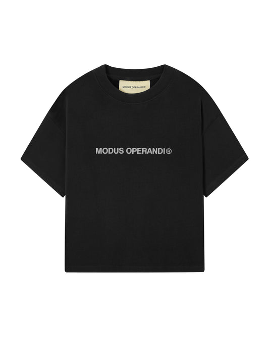 CROPPED BLACK TEE